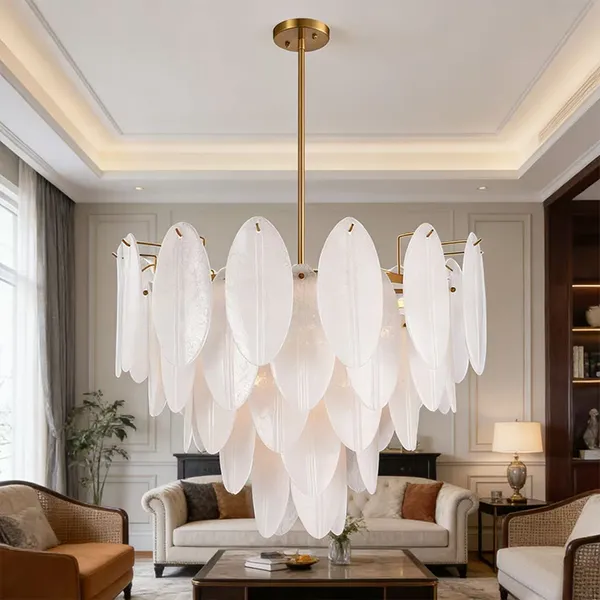 Bahan apa yang digunakan pada lampu gantung modern?