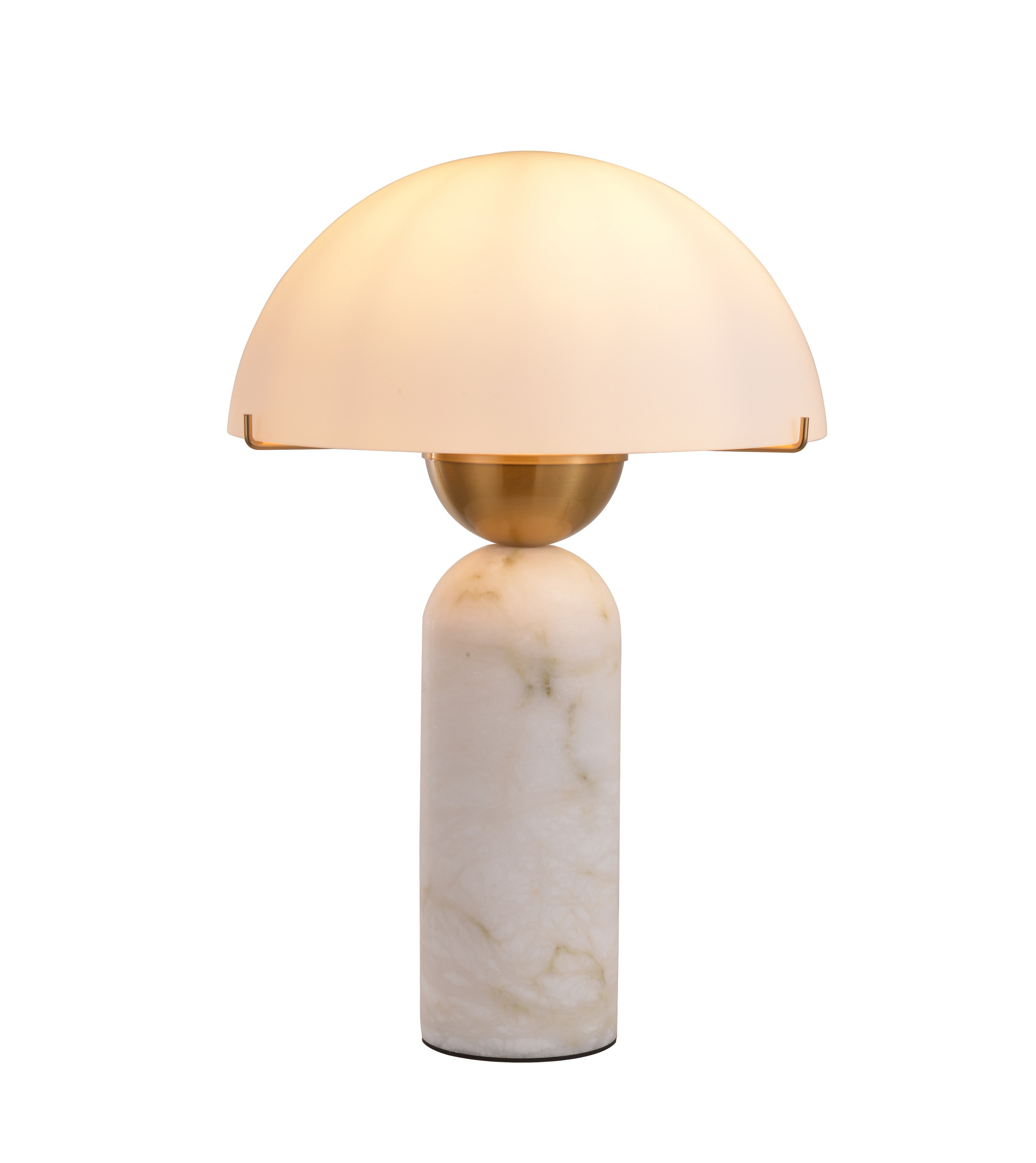Lampu meja jamur alabaster