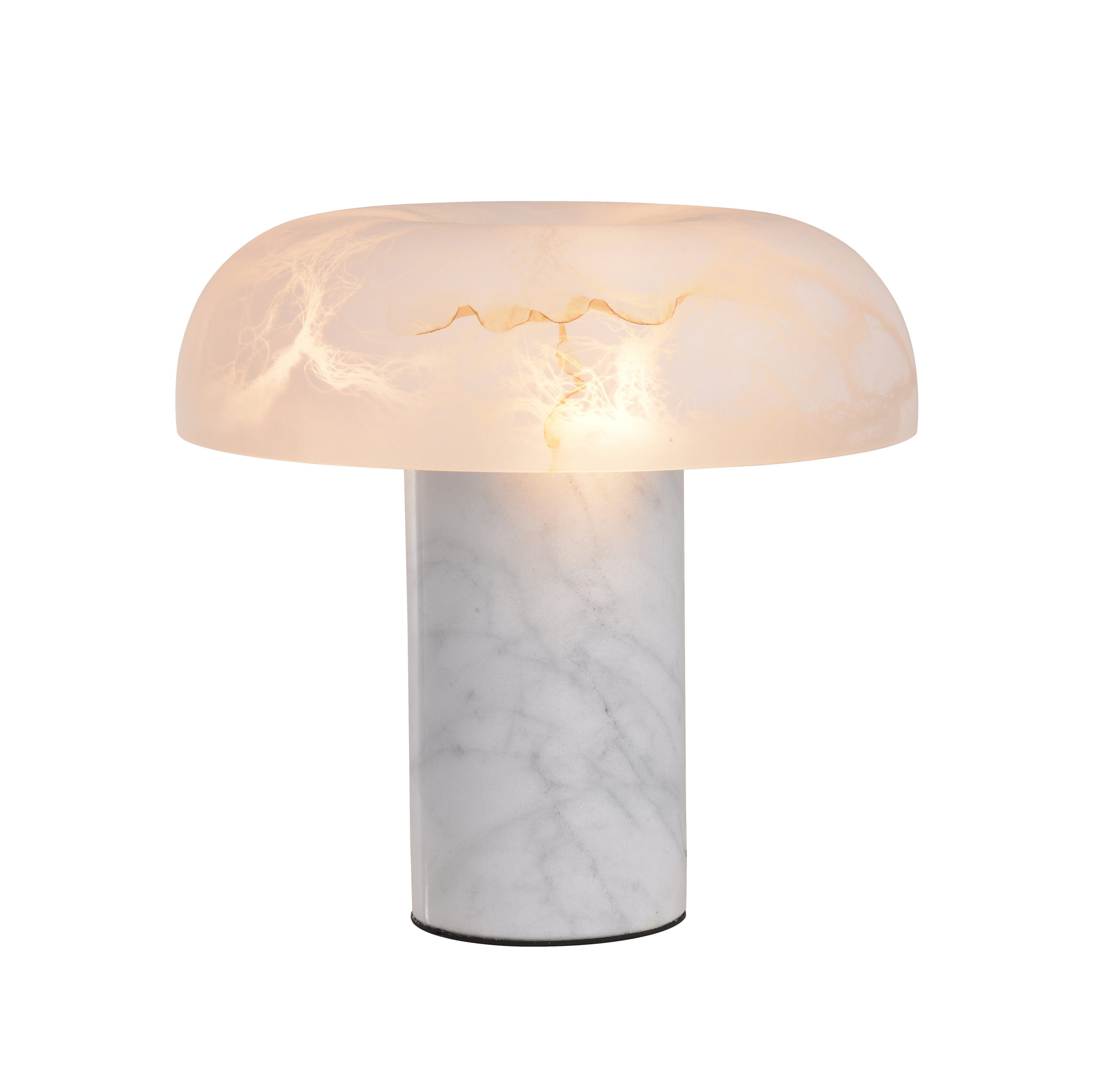 Lampu Meja Alabaster Jamur Hias