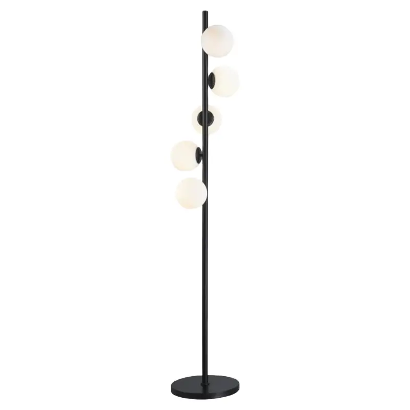 Lampu Lantai Modern Bola Kaca Buram