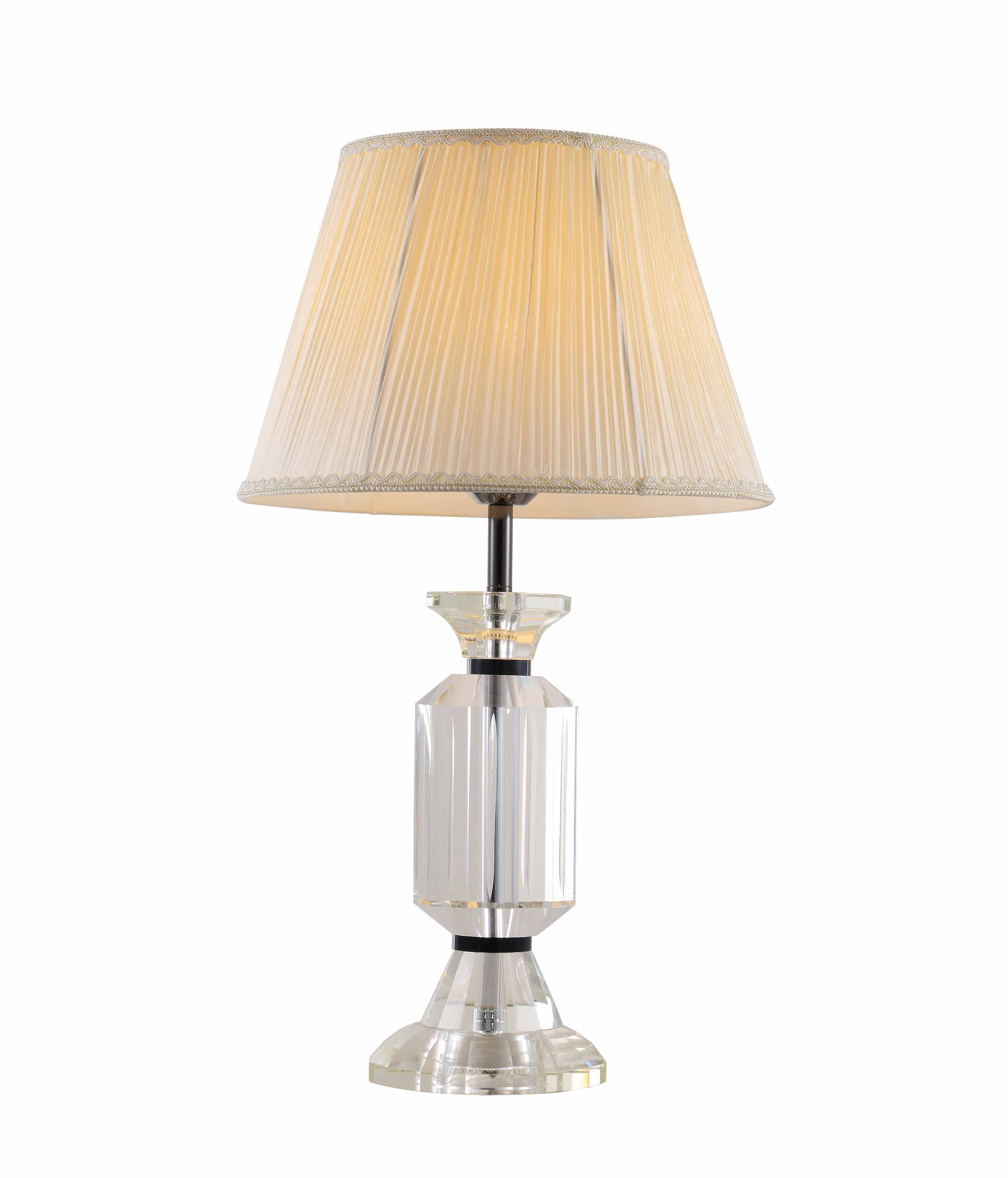 Lampu Meja Kristal Bening Mewah