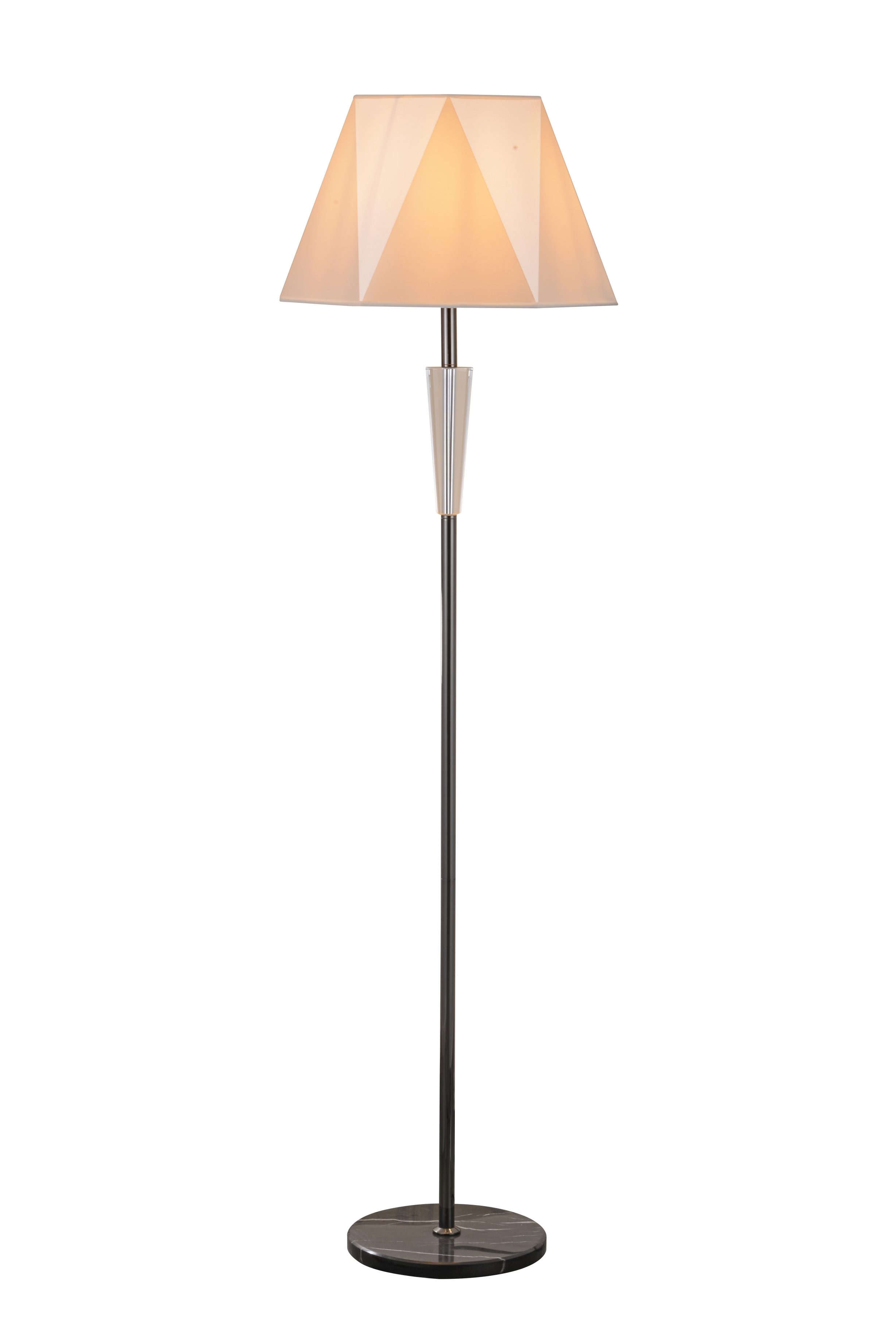 Lampu Lantai Berdiri Aksen Kristal Modern