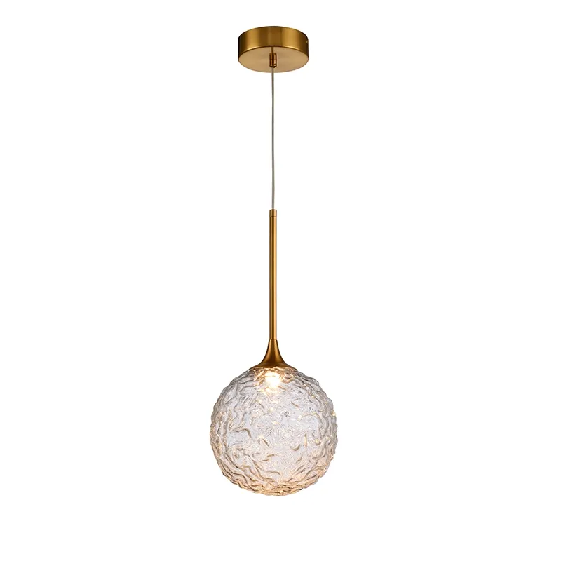 Liontin led bola kaca tunggal kecil